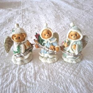 Cherished Teddies 3 Christmas Angels Set